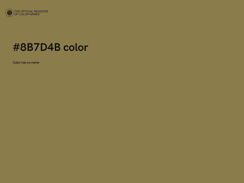 #8B7D4B color image