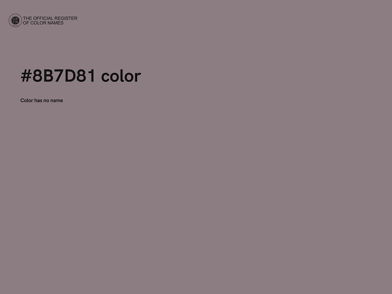 #8B7D81 color image