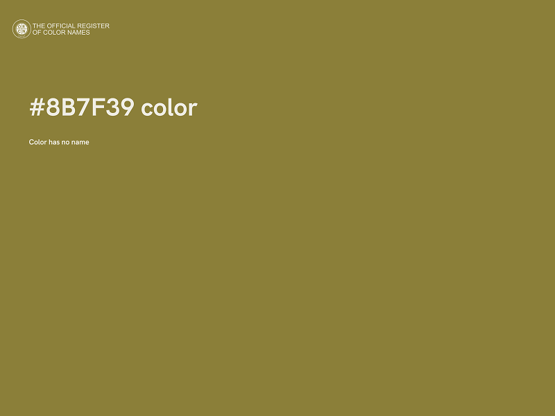 #8B7F39 color image