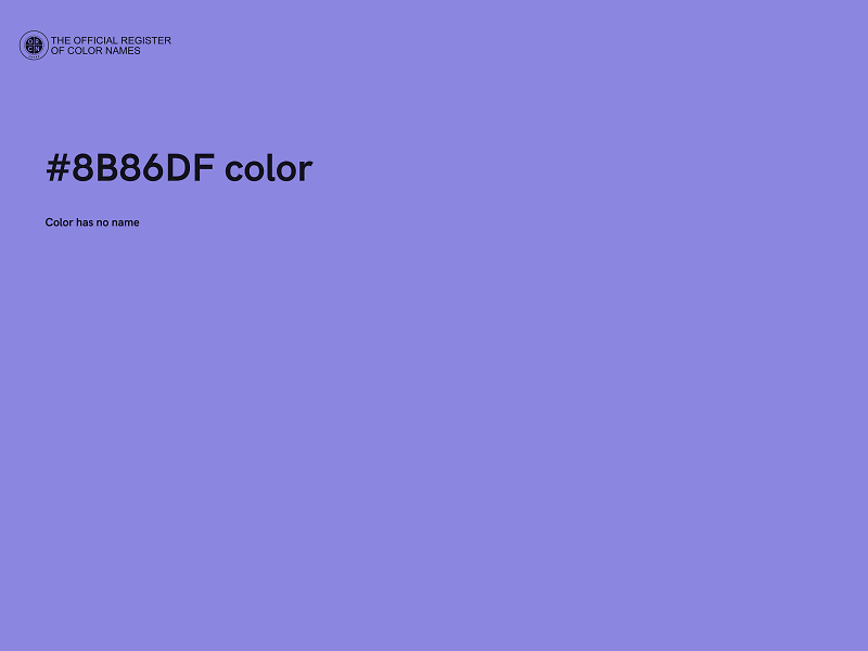 #8B86DF color image