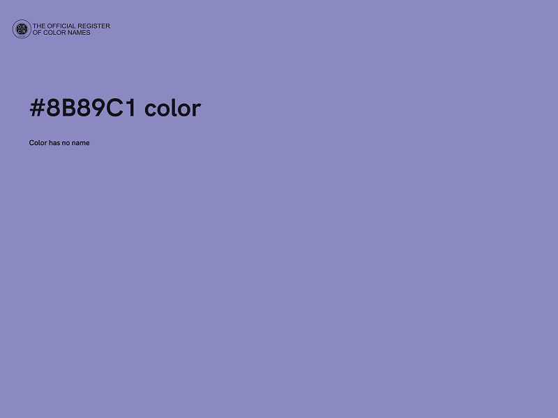 #8B89C1 color image