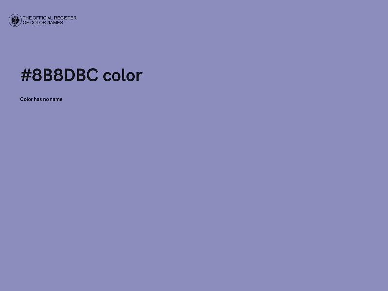 #8B8DBC color image