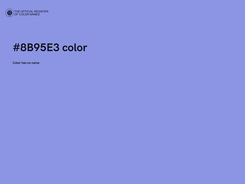 #8B95E3 color image