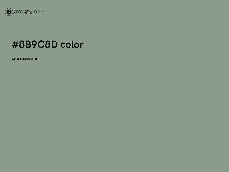 #8B9C8D color image