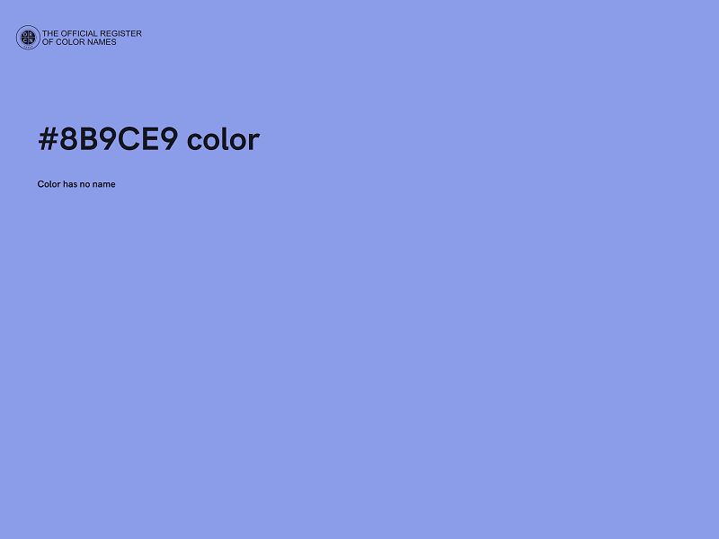 #8B9CE9 color image