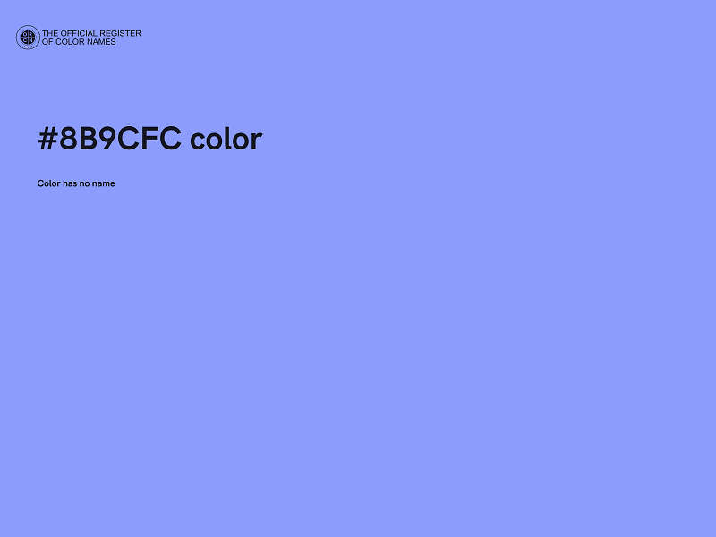 #8B9CFC color image