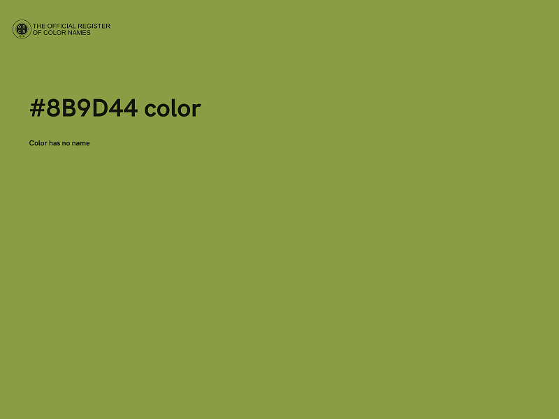 #8B9D44 color image