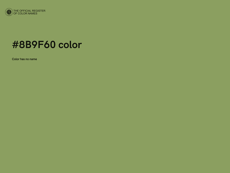 #8B9F60 color image