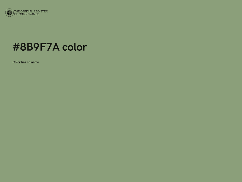 #8B9F7A color image