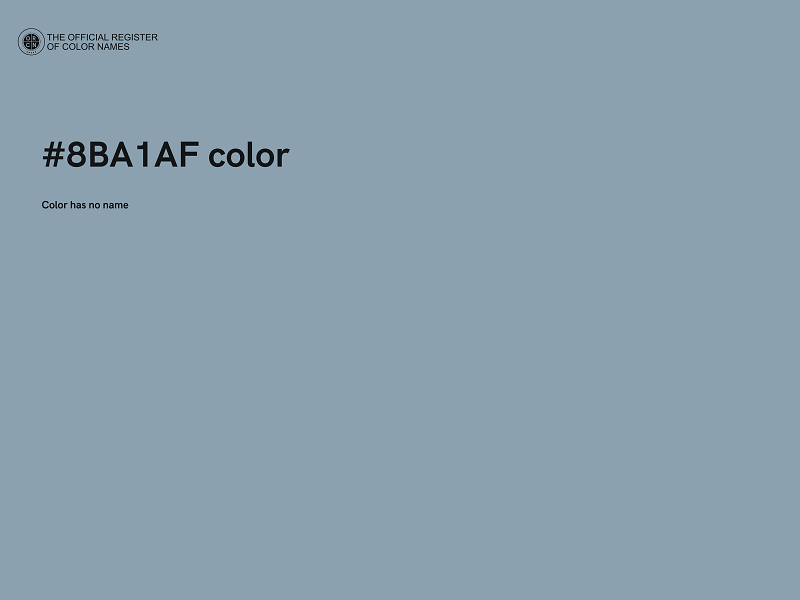 #8BA1AF color image