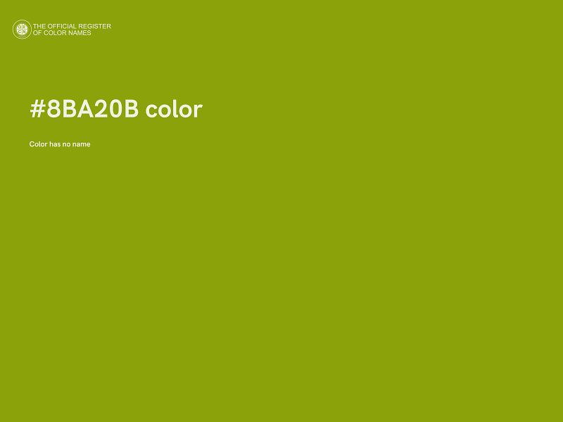 #8BA20B color image