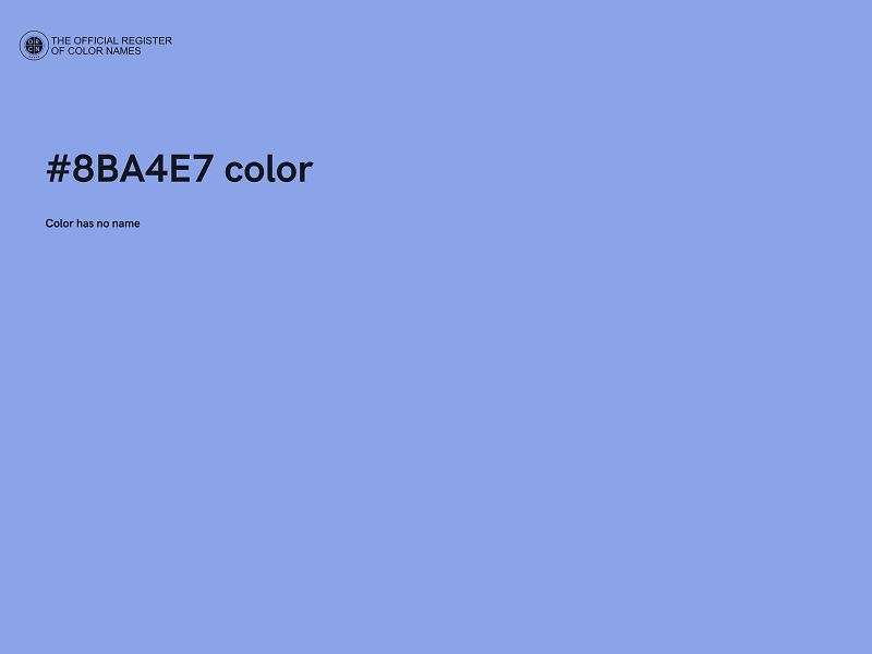 #8BA4E7 color image