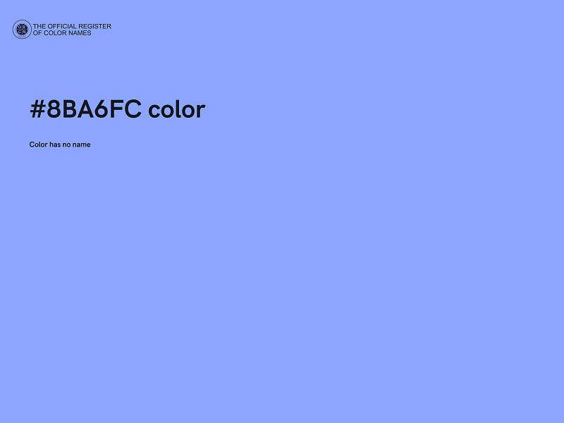 #8BA6FC color image