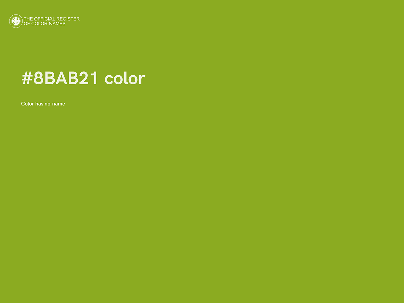 #8BAB21 color image