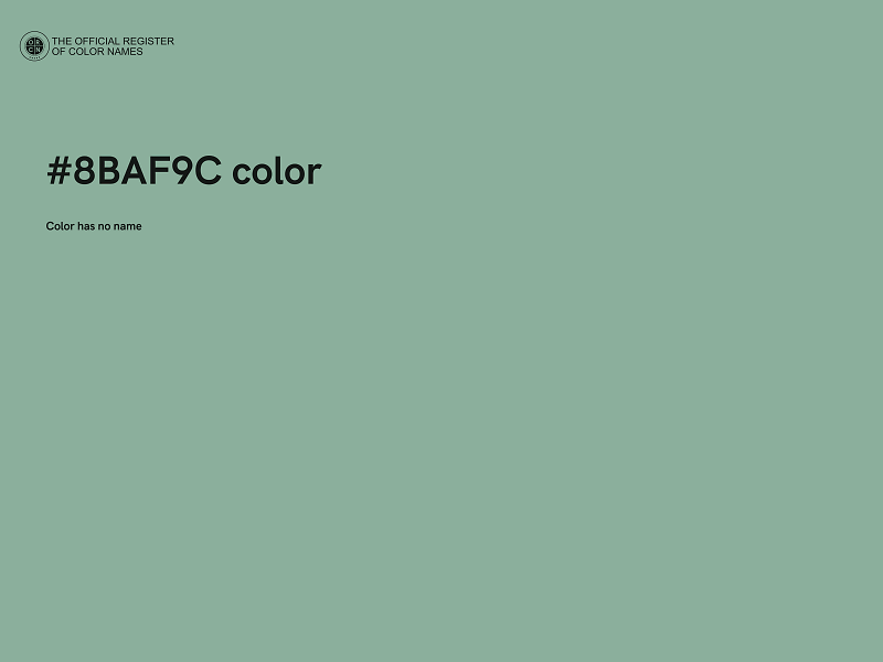 #8BAF9C color image