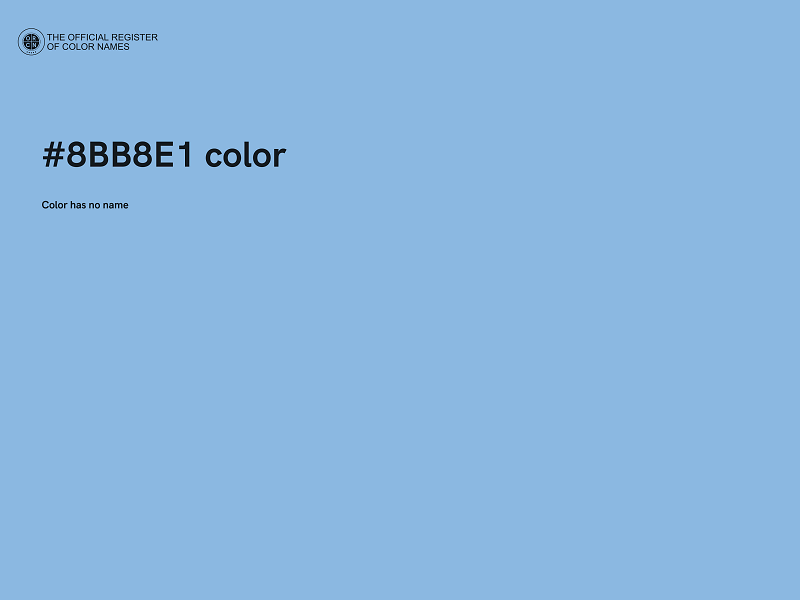 #8BB8E1 color image