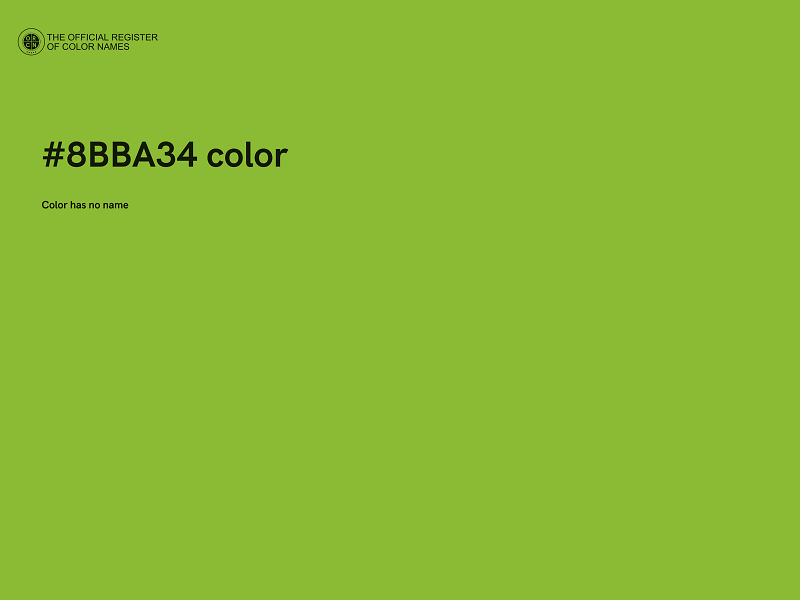 #8BBA34 color image