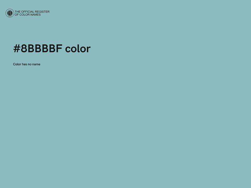 #8BBBBF color image