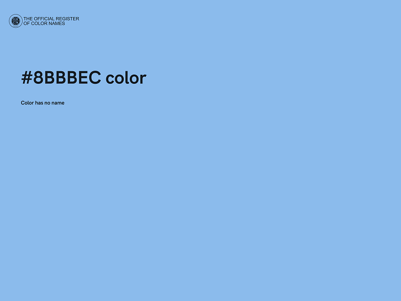 #8BBBEC color image