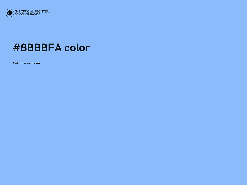 #8BBBFA color image