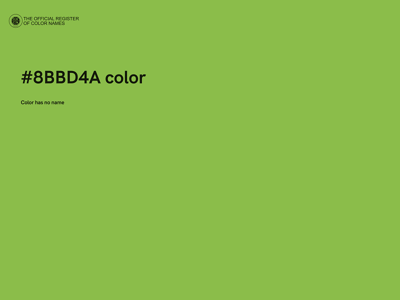 #8BBD4A color image