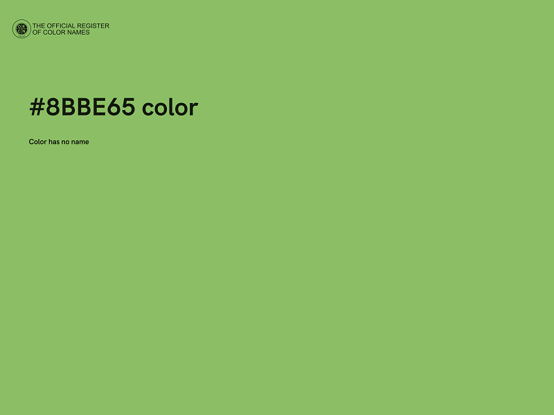 #8BBE65 color image