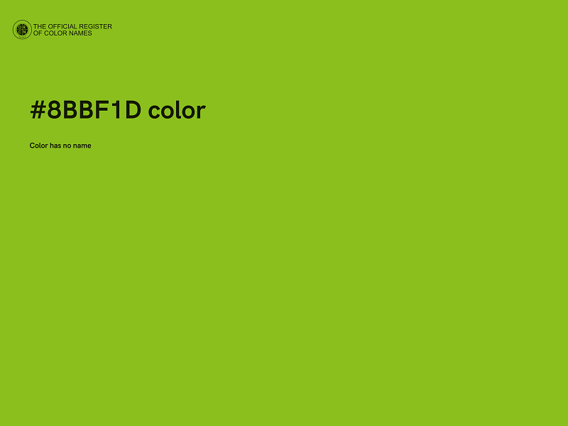 #8BBF1D color image