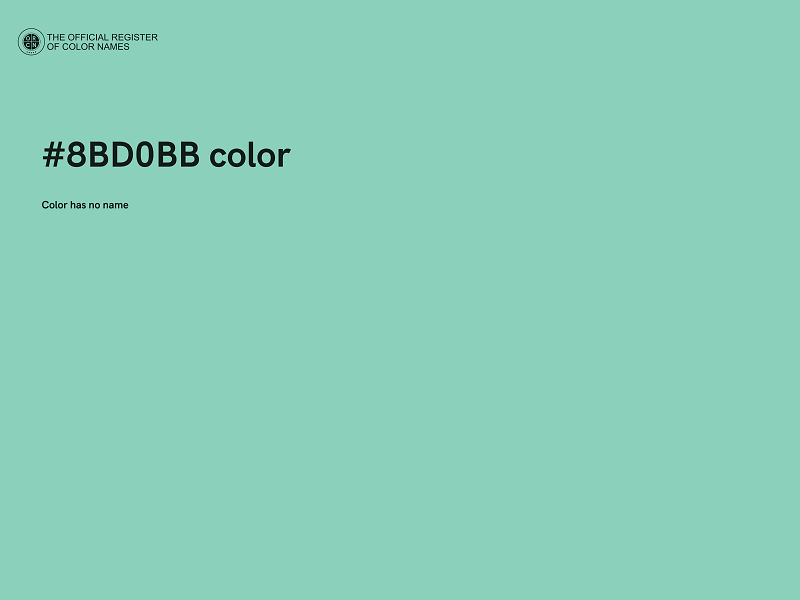 #8BD0BB color image