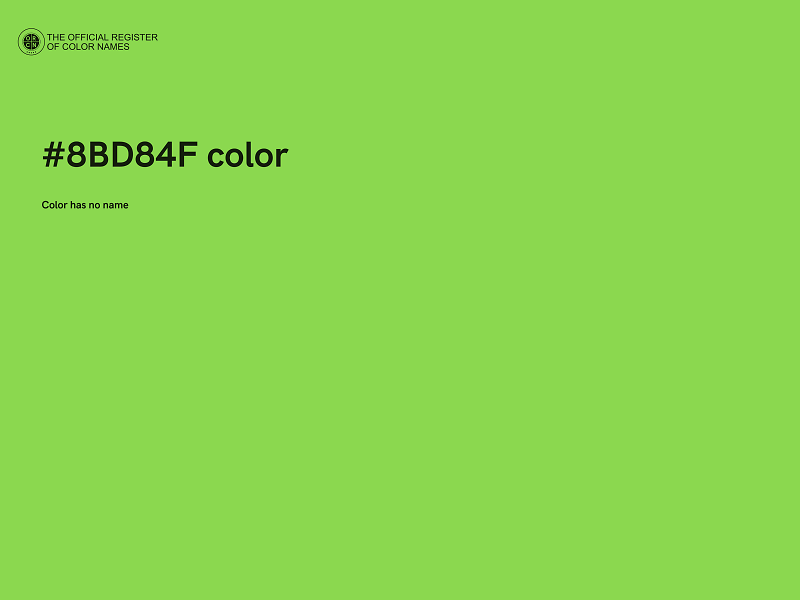 #8BD84F color image