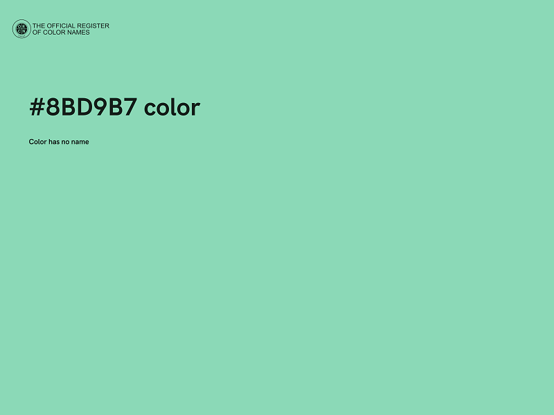 #8BD9B7 color image