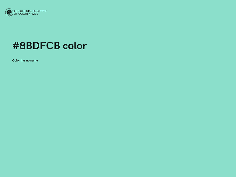 #8BDFCB color image