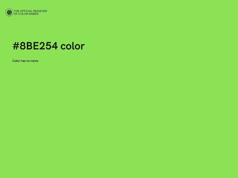 #8BE254 color image