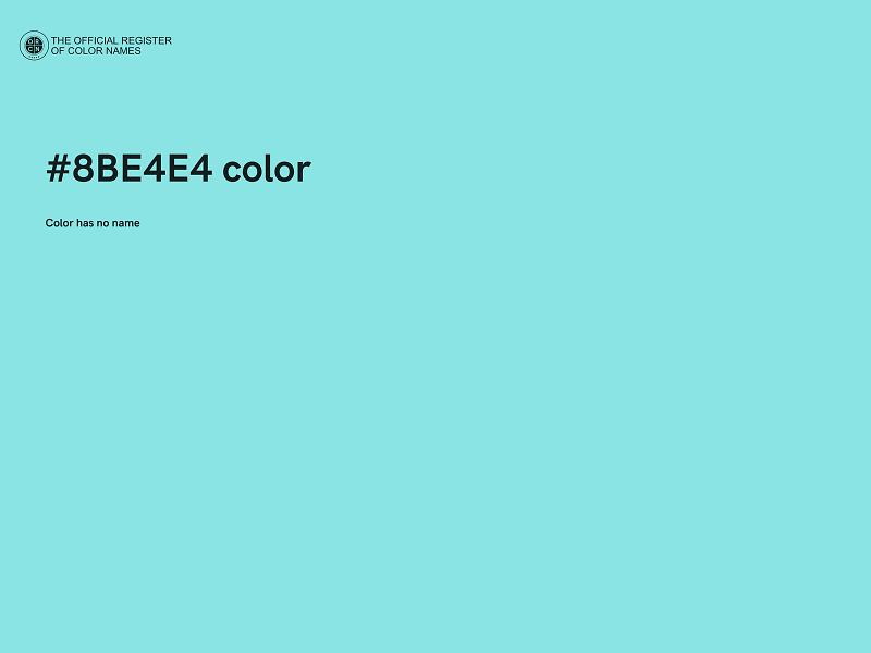 #8BE4E4 color image