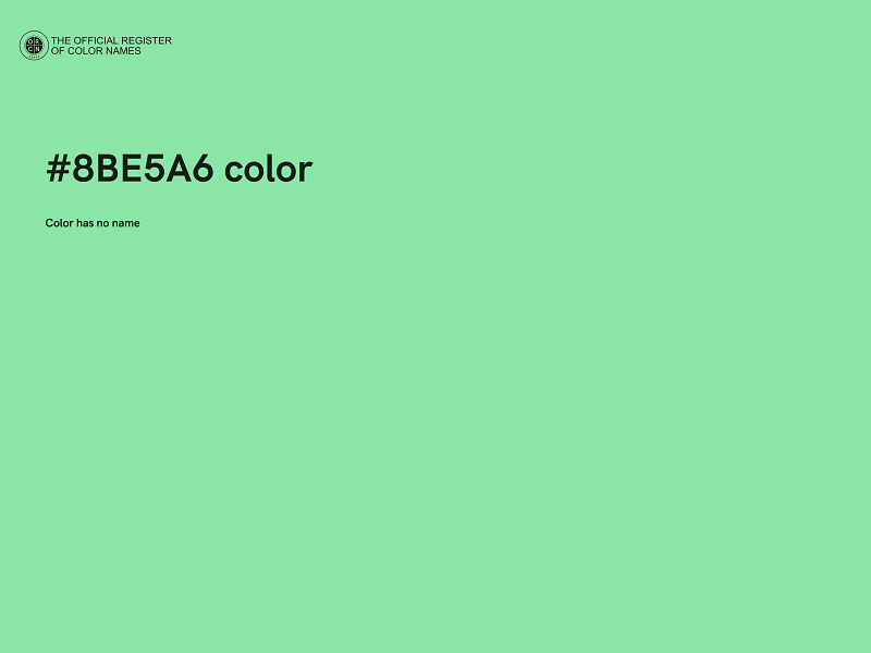 #8BE5A6 color image