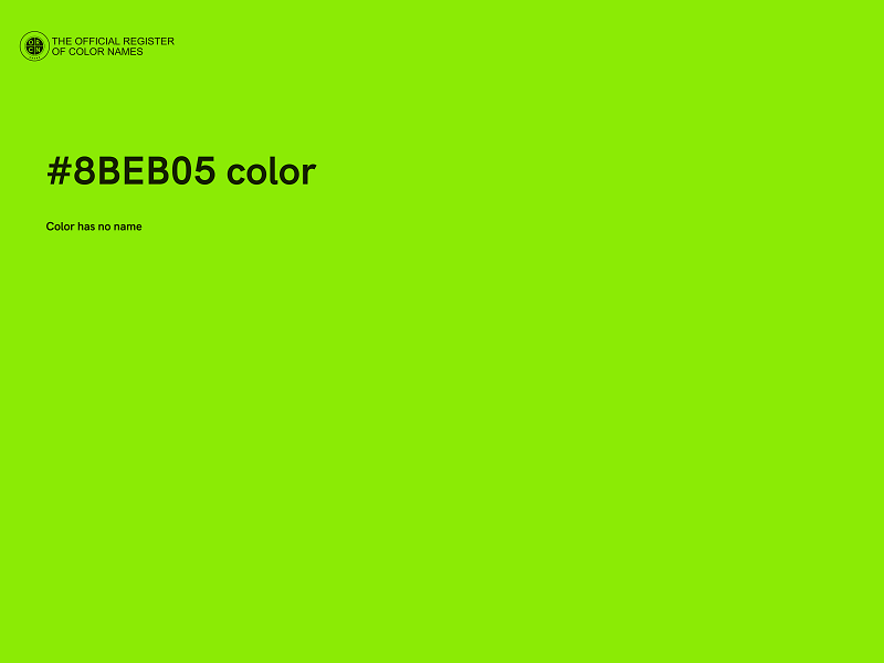 #8BEB05 color image