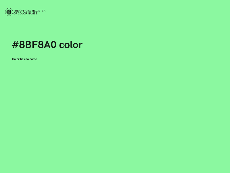 #8BF8A0 color image