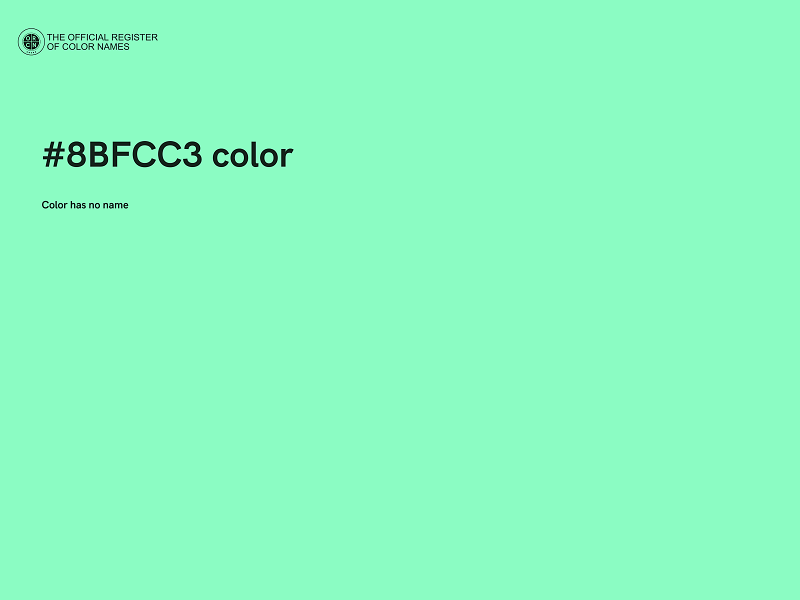 #8BFCC3 color image