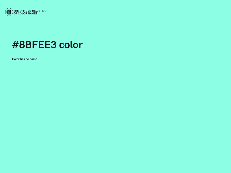 #8BFEE3 color image