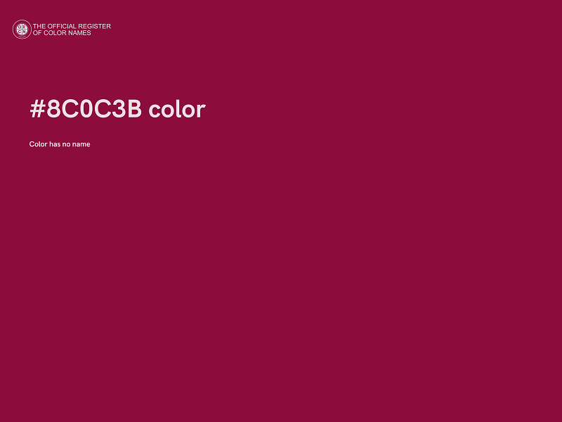 #8C0C3B color image