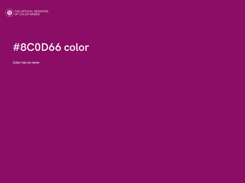 #8C0D66 color image