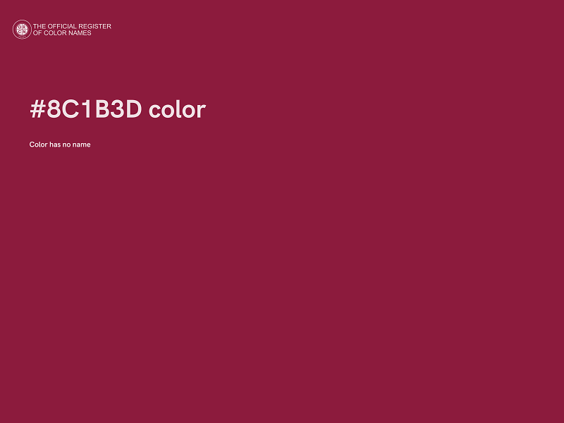 #8C1B3D color image