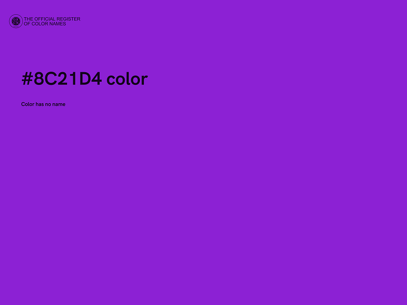 #8C21D4 color image