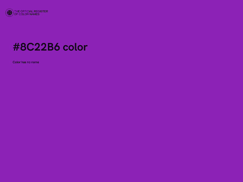 #8C22B6 color image