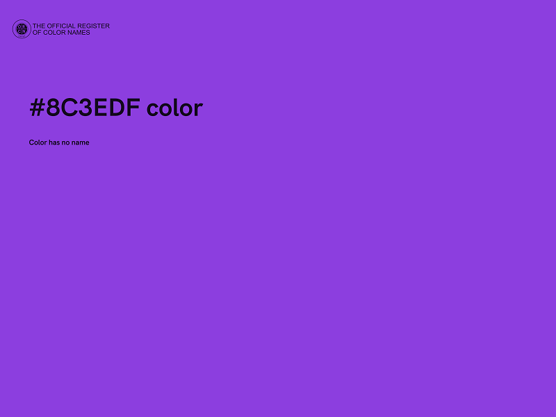 #8C3EDF color image