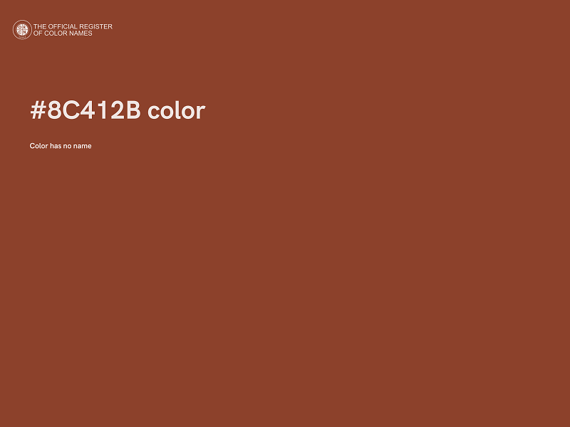 #8C412B color image