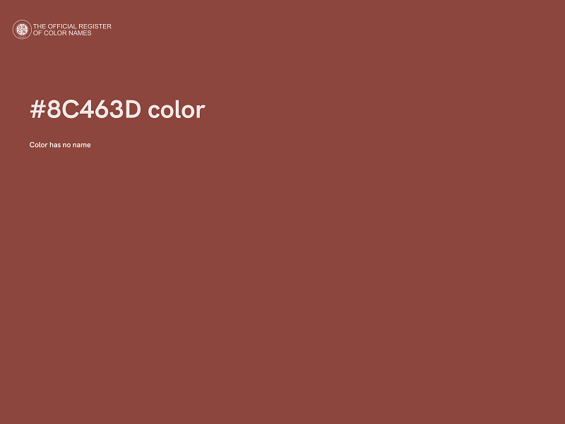 #8C463D color image