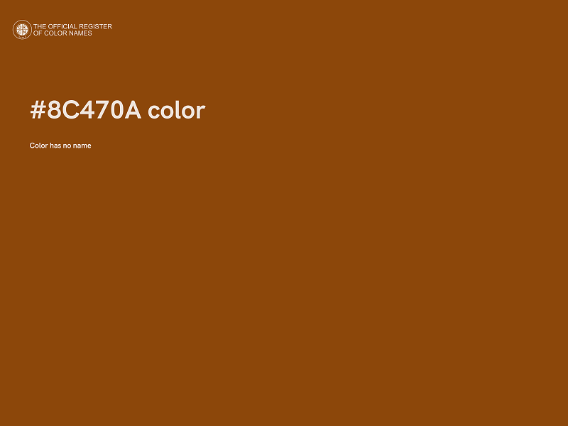 #8C470A color image