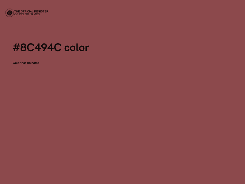 #8C494C color image