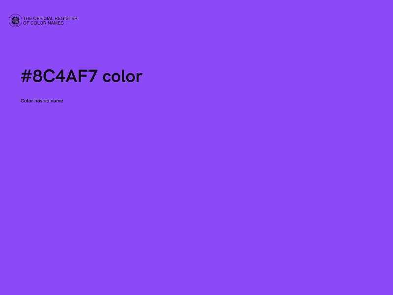 #8C4AF7 color image