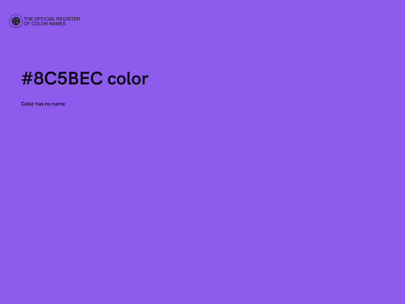 #8C5BEC color image